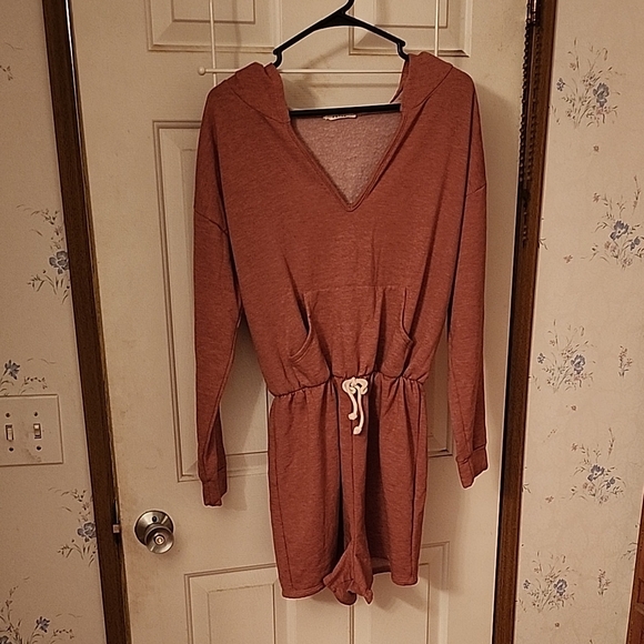 Entro Rust Women's Shorts Romper - Picture 1 of 15